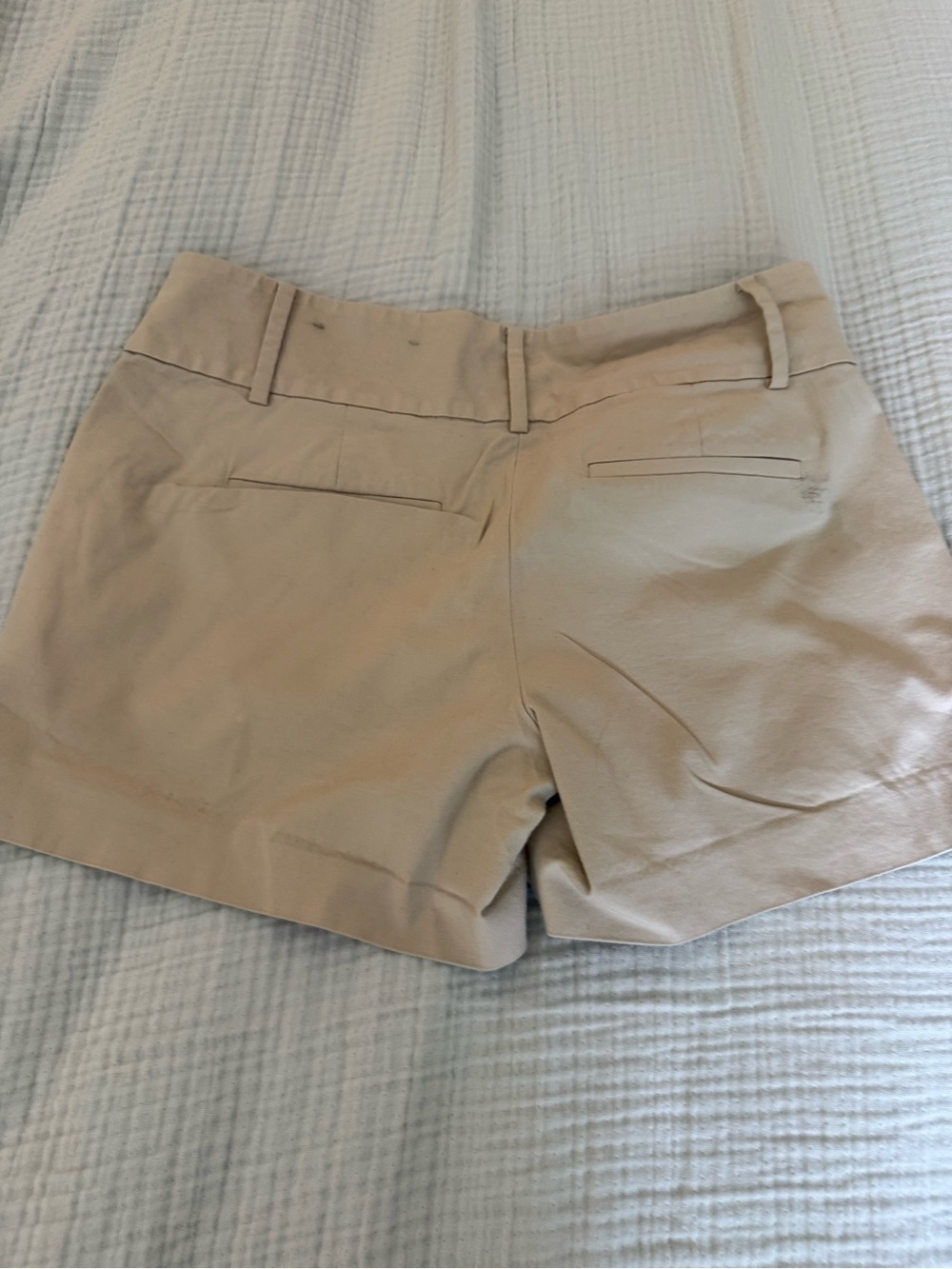 Ann Taylor Beige Tailored Bermuda Shorts - Picture 4 of 5